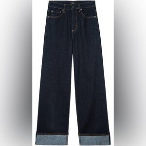 Rails High-Rise Wide-Leg Jeans in Dark Blue